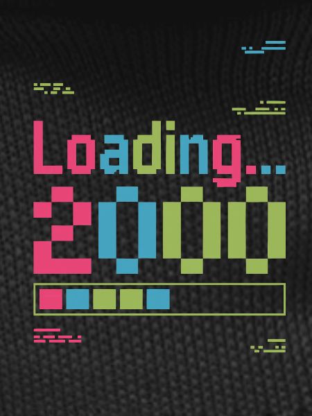Pixel Retro Design Loading 2000