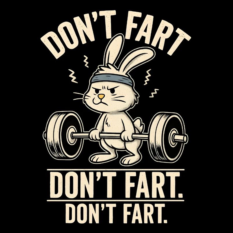 Funny Gym Bunny - Ne pète pas
