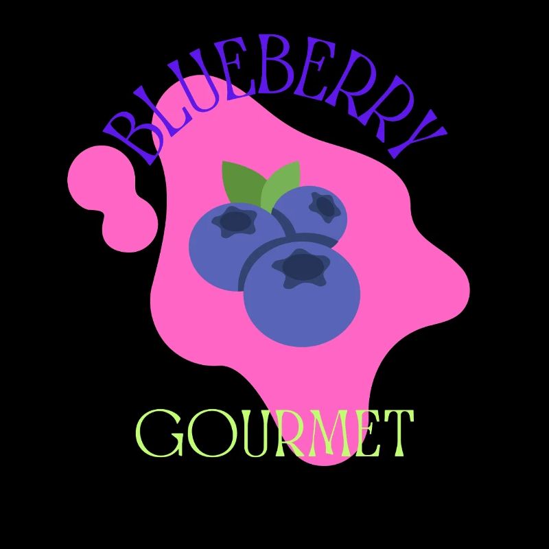 Blueberry Gourmet – Bold Fruit Aesthetic Design 