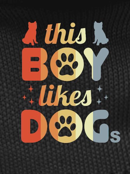 Boy who likes dogs