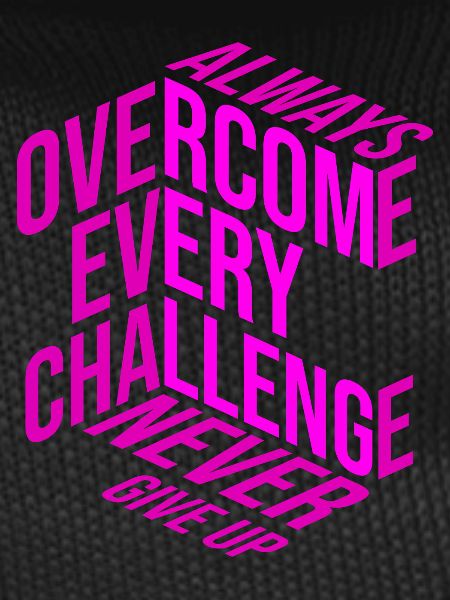 Never give up