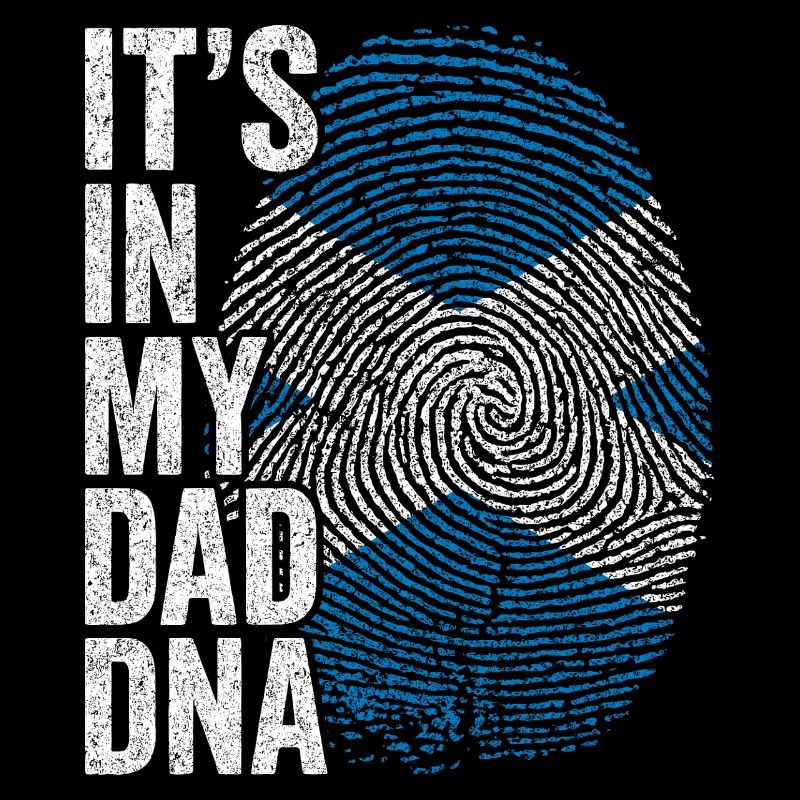 Scottish Flag Scottish Dad Footprint