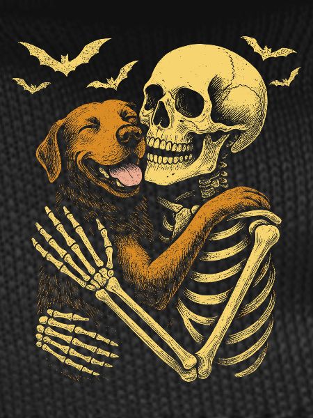 Skeleton Cuddle Labrador Retriever