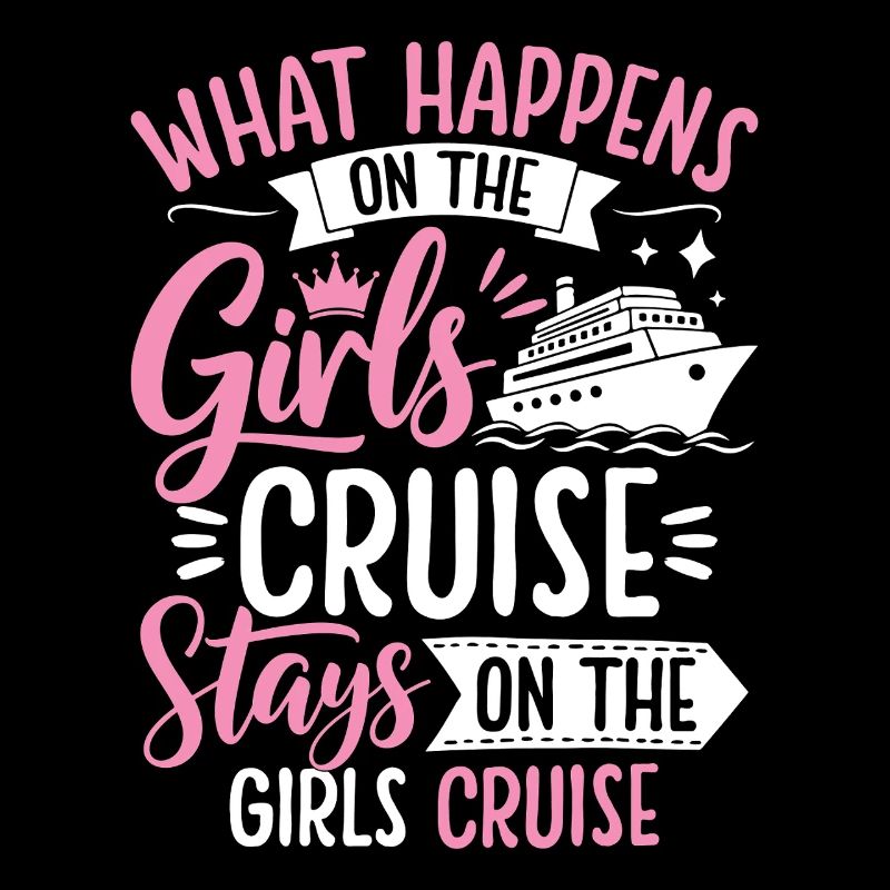 Conception de dicton de croisière pour filles