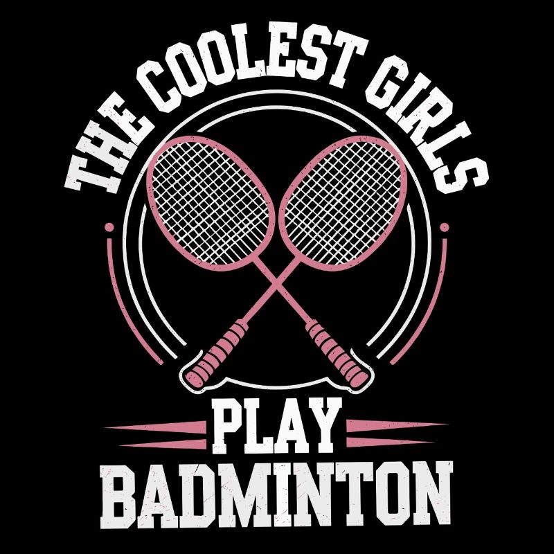 Conception de fille de badminton