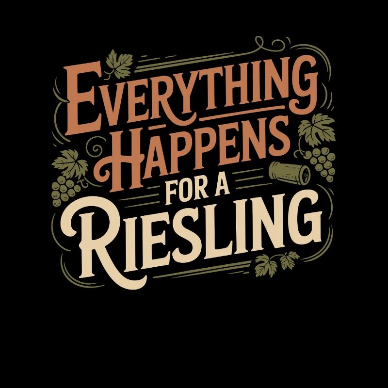 Wein Weintrinker Everything Happens For A Riesling