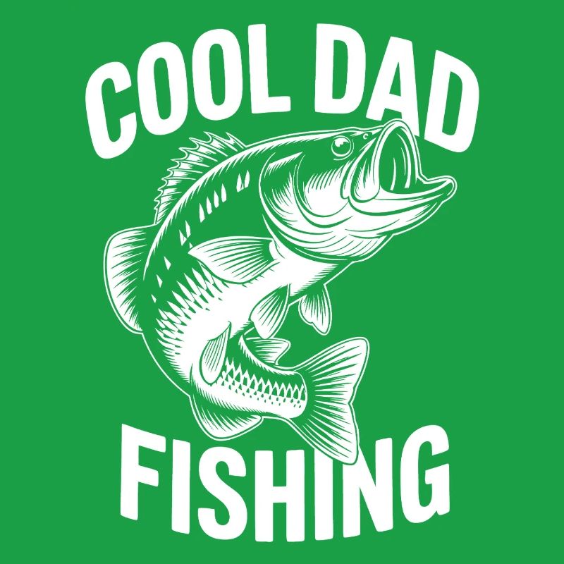 Conception de pêche cool pour papa