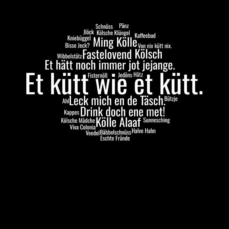 Cologne Kölsch Nuage de mots Carnaval de Cologne Alaaf Kölle