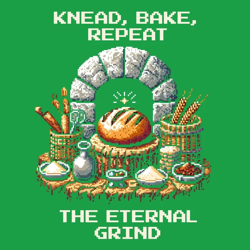 Knead, Bake, Repeat | Bread Baking Humor