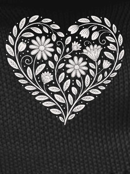 Flower Heart Pattern Florist