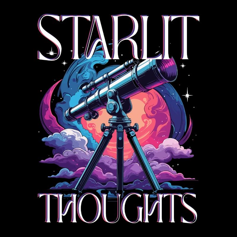 Astronom Sterngucker Stargazer Starlit Thoughts