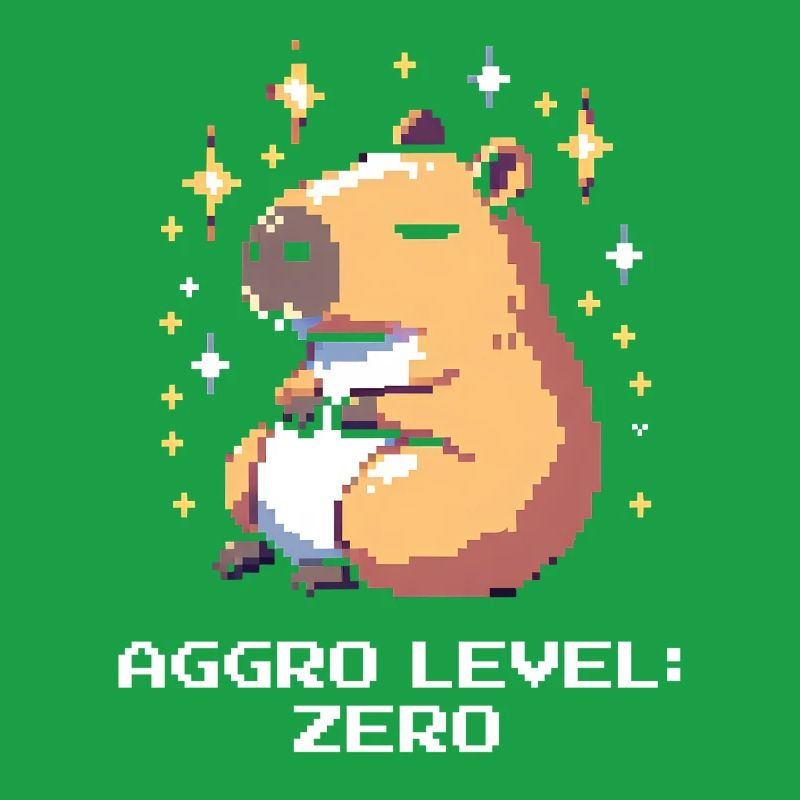 Aggro Level: Zero | Capybara &amp; peace
