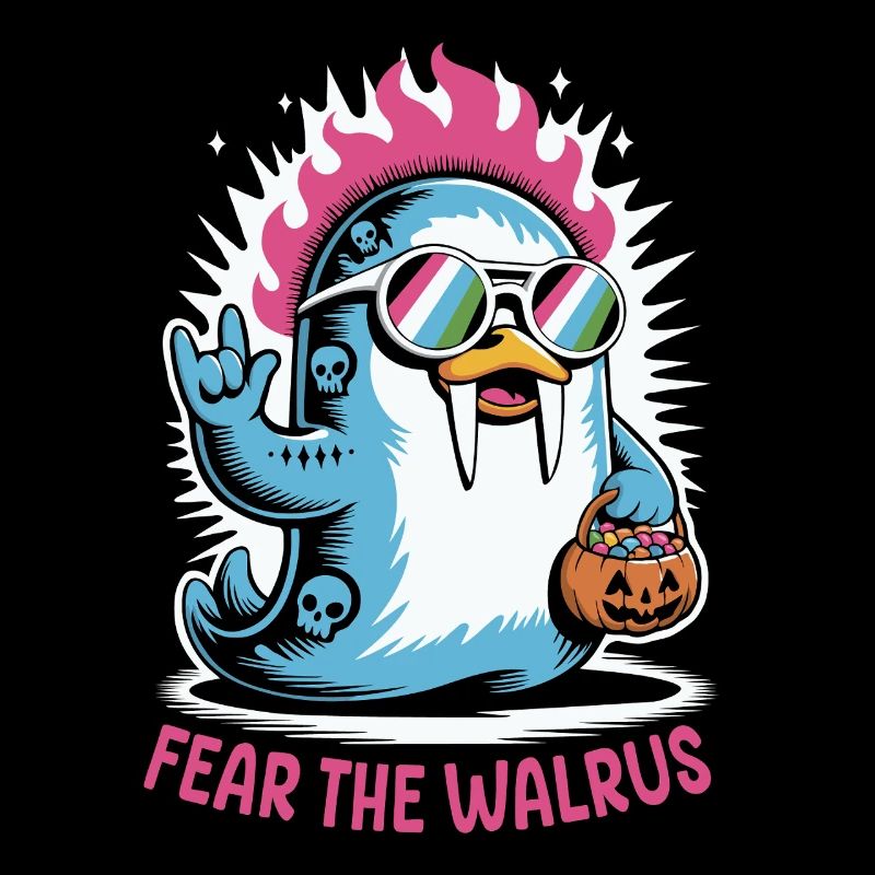 Walross Punk Rocker Halloween 