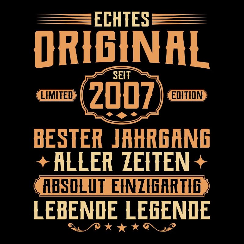 Echtes Original seit 2007 - 18. Geburtstag