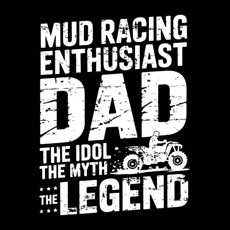 Papa, passionné de courses de boue, l'idole adore la boue