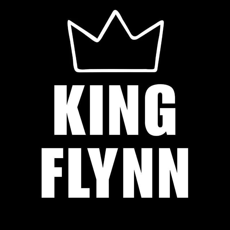 Flynn Name mit Buchstabe F - King Crown Hemd
