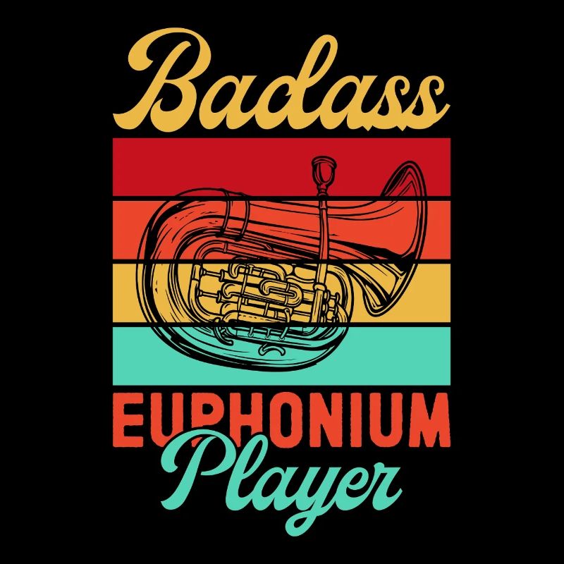 Euphonium Badass Player Baritone Marching Band