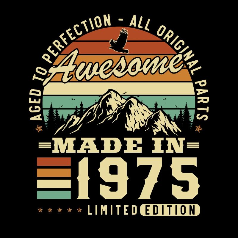 1975 Vintage Retro Geburtstagsgeschenk