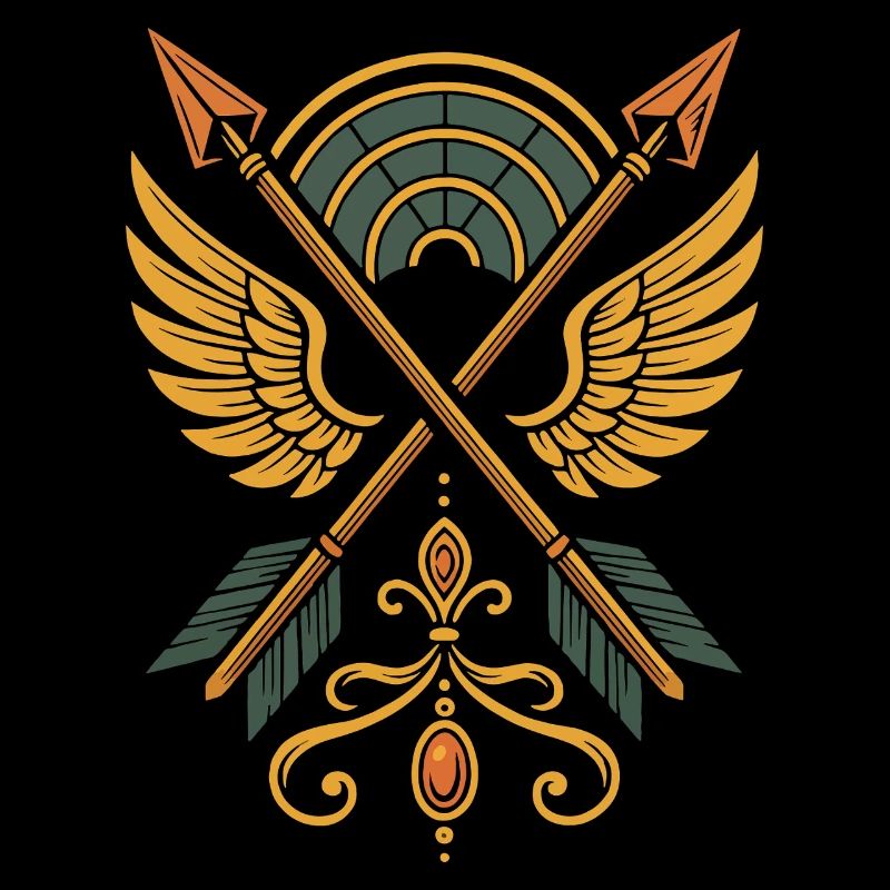 Bogenschießen Ziel Bogenschütze Bogenjagd Design