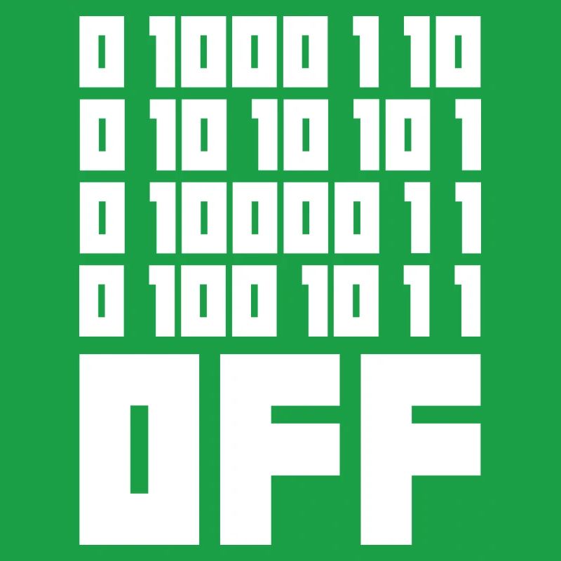 Binärcode F**k OFF – Nerd Humor & Geek Code