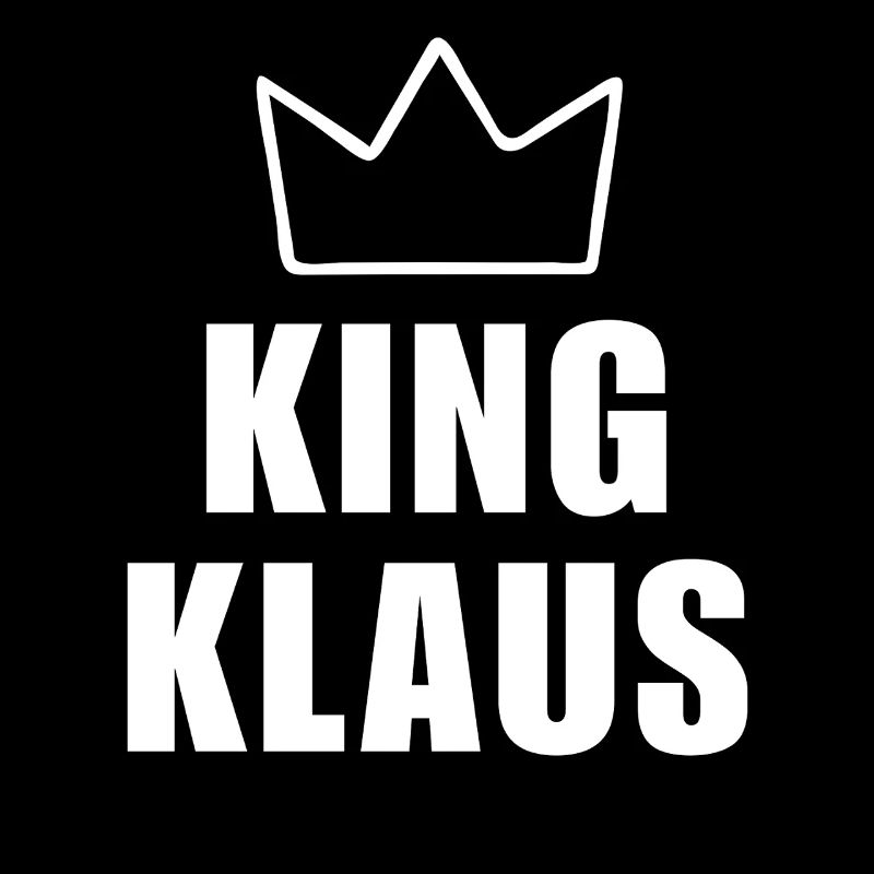 Klaus Name mit Buchstabe K - King Crown Hemd