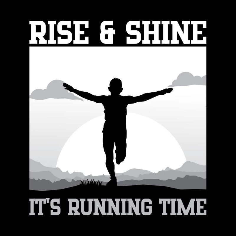 Marathon Runner Rise & Shine Running Gift Idea