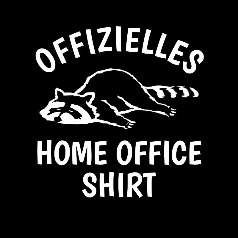 Waschbär - Home office shirt - Geschenk