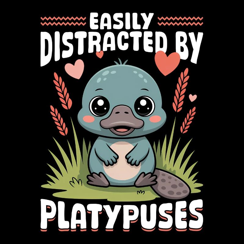 Funny aesthetic Kawaii Platypus