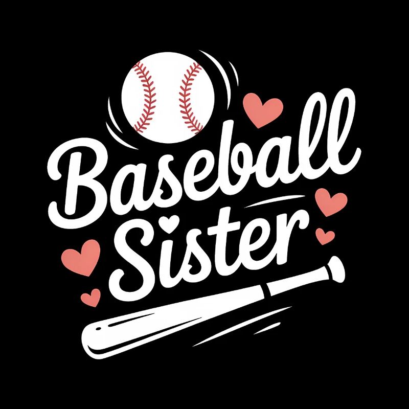 Baseball Saying Sister Funny Baseball Gift