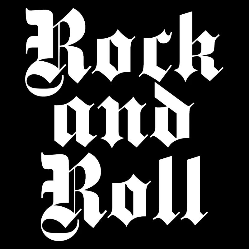 Rock and Roll Imprimé Gothique