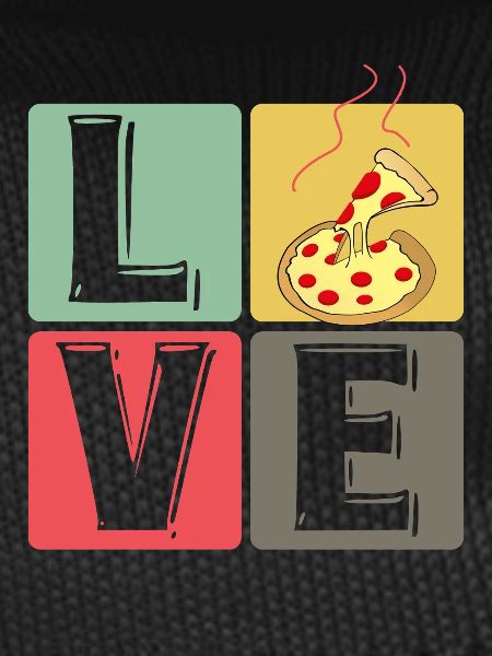 PizzaLove Block Art
