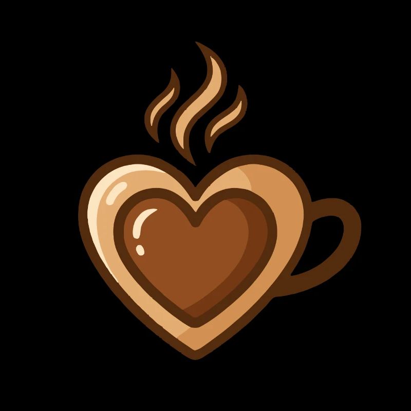 Coffee Lover Caffeine Heart Coffee