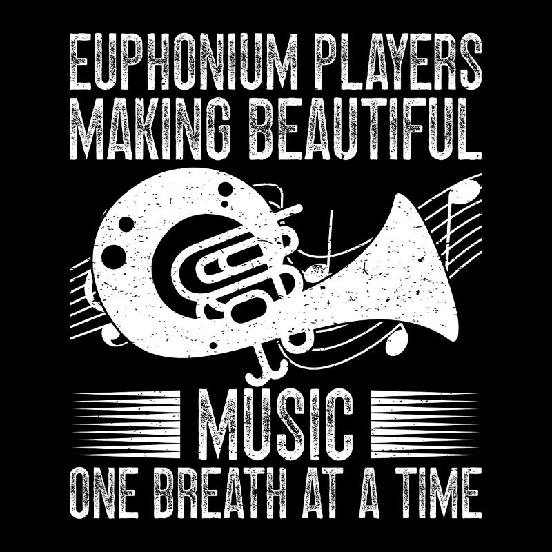 Bariton Player Making Beautiful Music Euphonium
