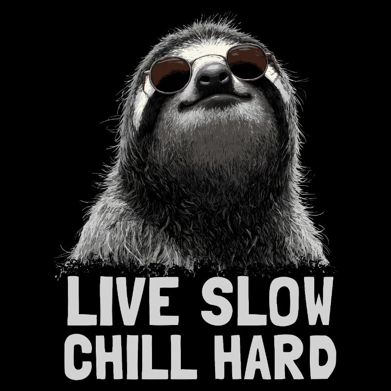 Chilled sloth with sunglasses