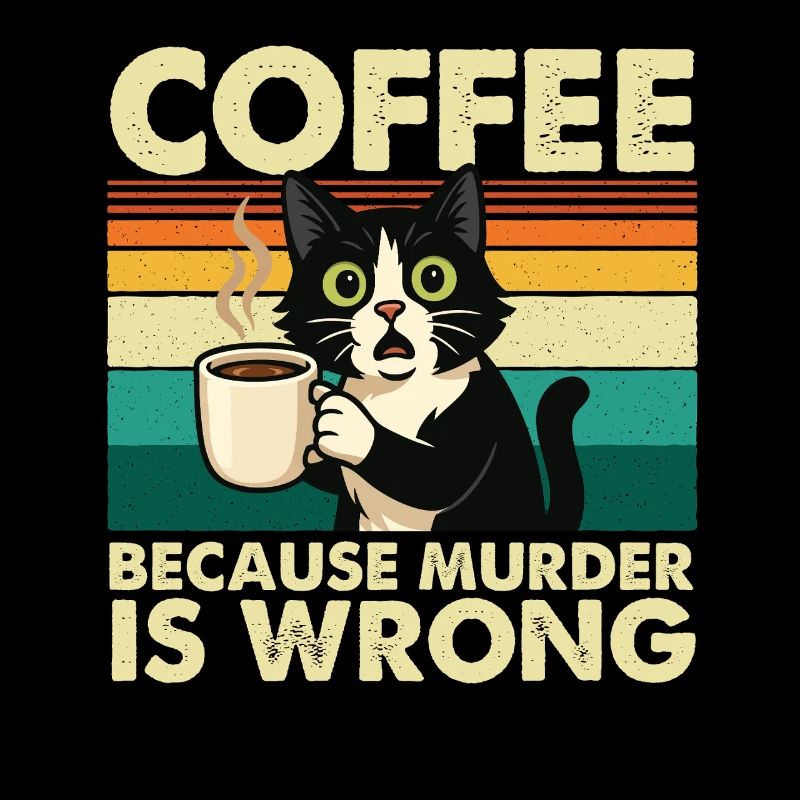 Café : parce que le meurtre est mal, sarcastique