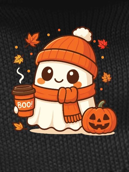 Halloween Coffee Ghost Caffeinated Boo