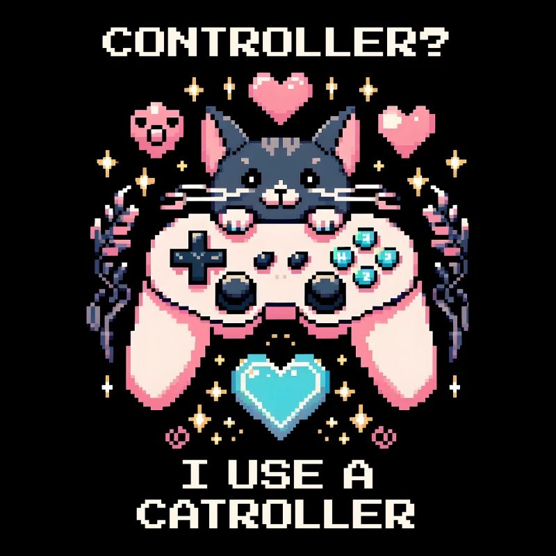 Catroller instead of controller | Cats Gamer Joke