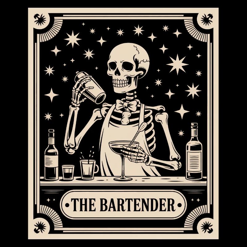 Bartender Barman The Bartender Tarot Cocktail