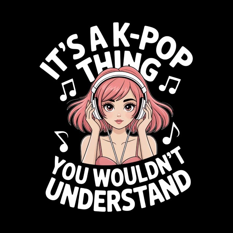 K-Pop Chose Drôle Corée Musique Anime