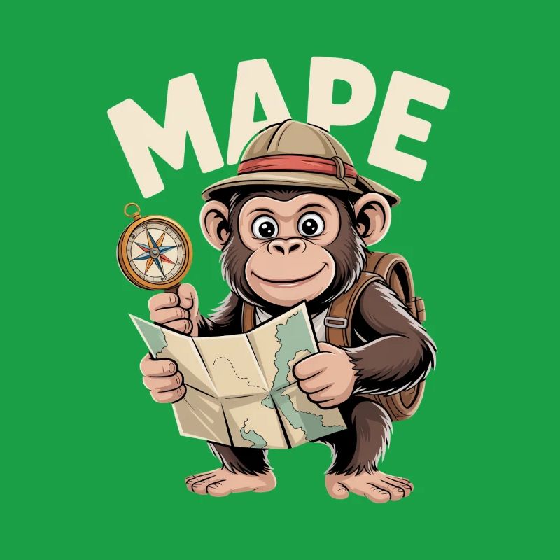 MAPE Monkey with Map and Compass Adventure