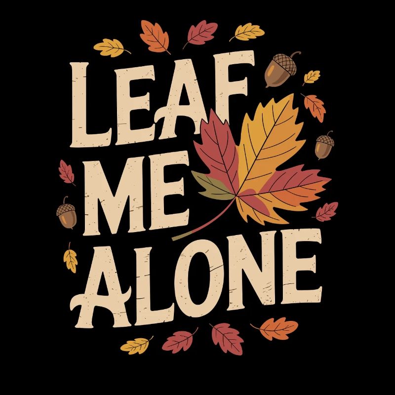 Chat Automne Drôle Laissez-moi tranquille