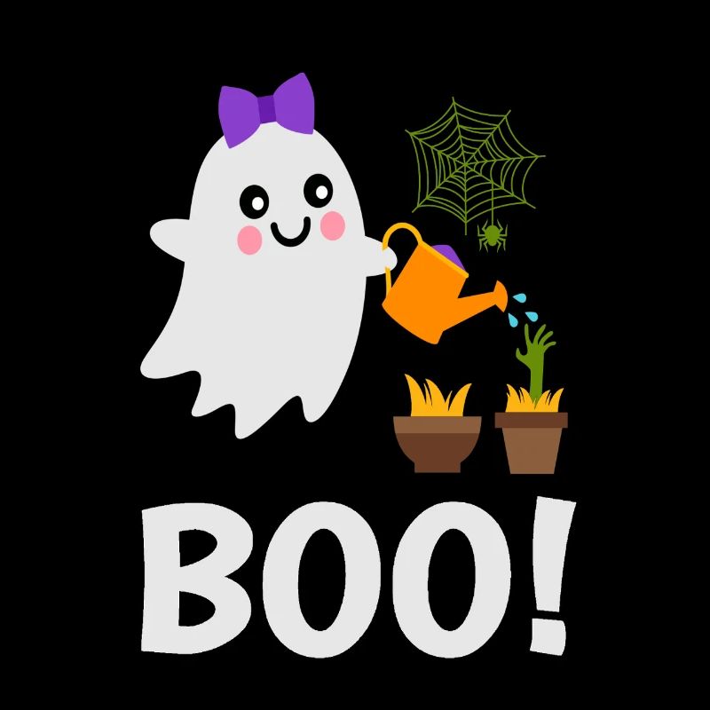 Cute Ghost Boo! Water the ghost plants
