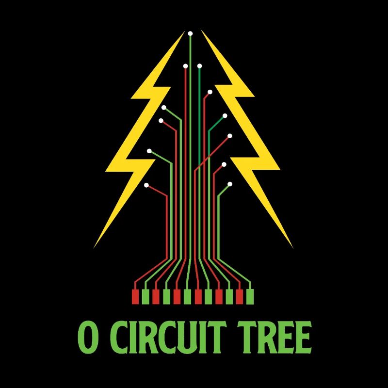 O Circuit Tree Christmas Electrical Engineer