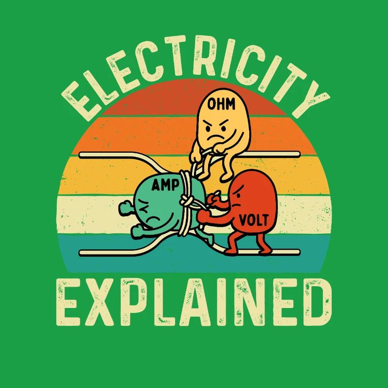 Electricity Explained Funny Engineer STEM Quote