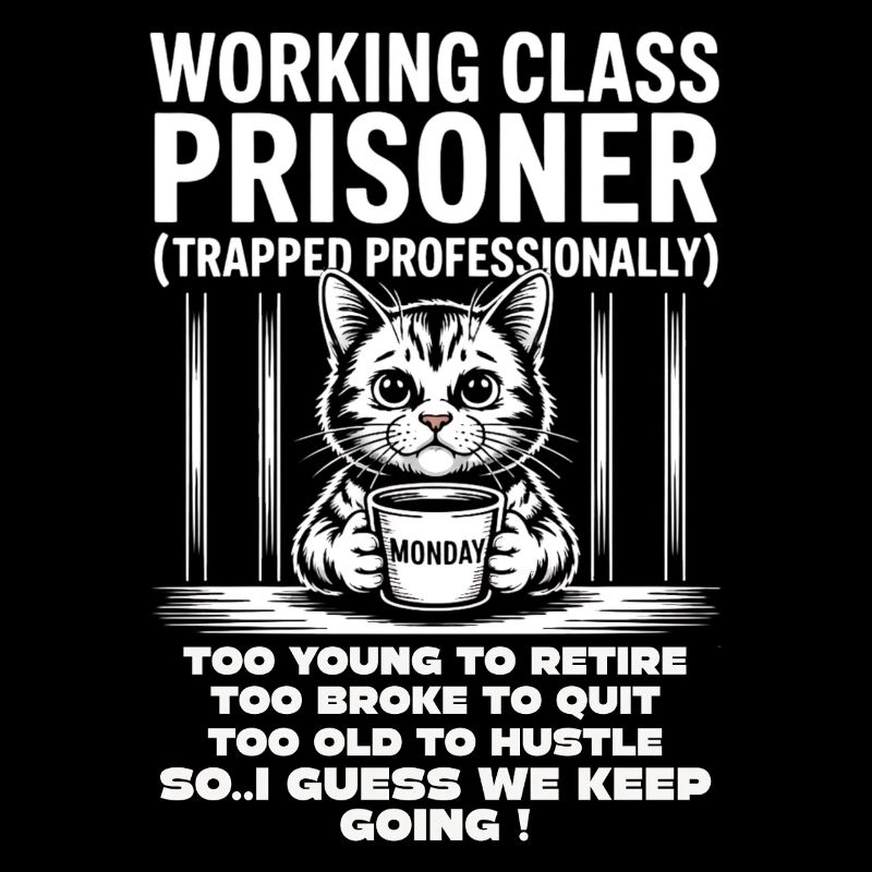 Monday Trapped Work Funny Work Outfit