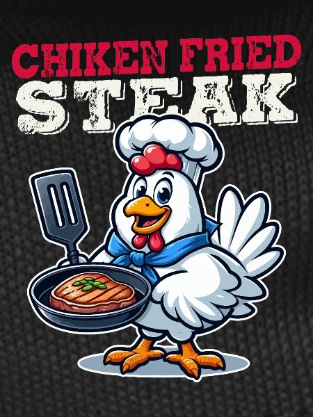 Fried Chicken Steak Cartoon