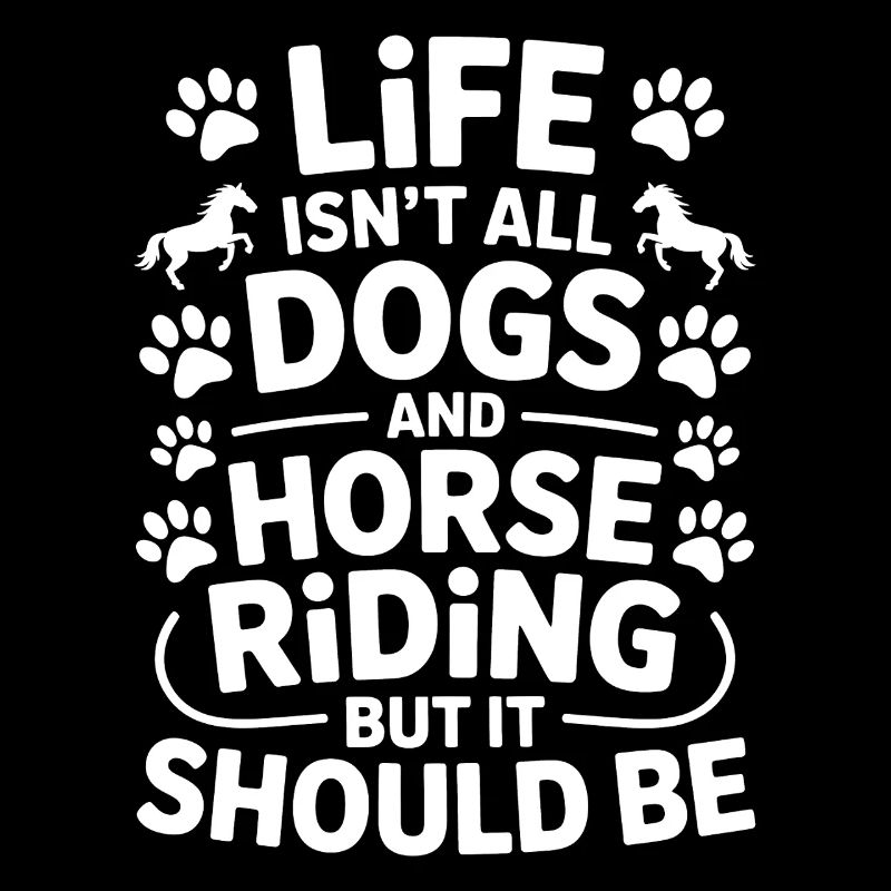 Reiten Spruch Hunde Pferde Lustige Reiten Geschenk