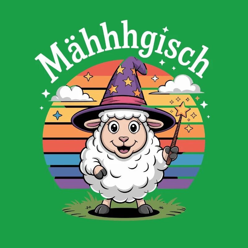 Mähhhgisch Schaf Zauberer Regenbogen