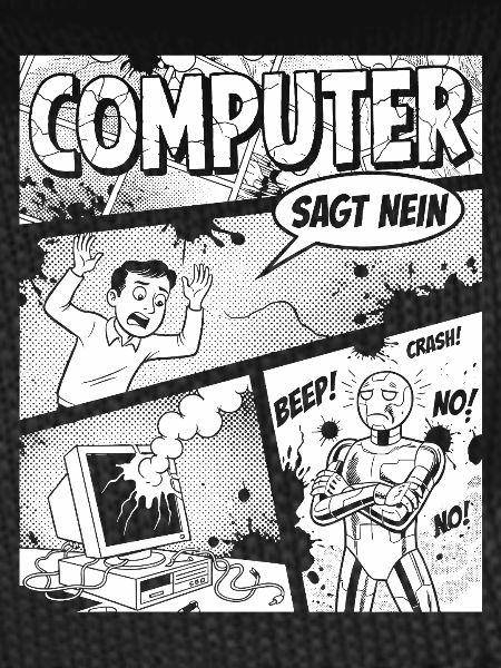 Retro Computer Comic Says No