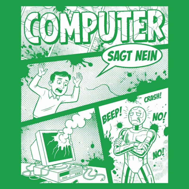 Retro Computer Comic Says No